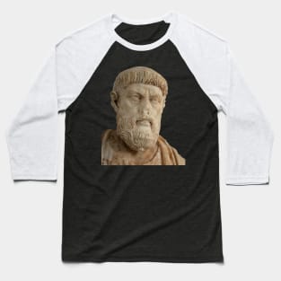 Aristotle Greek Philosopher Statue Aphrodisias Vector Art Baseball T-Shirt